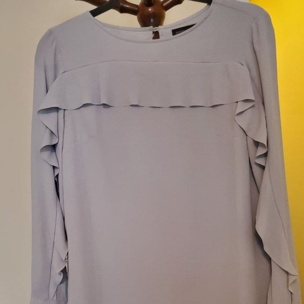 Banana Republic Ruffle Silk Dress